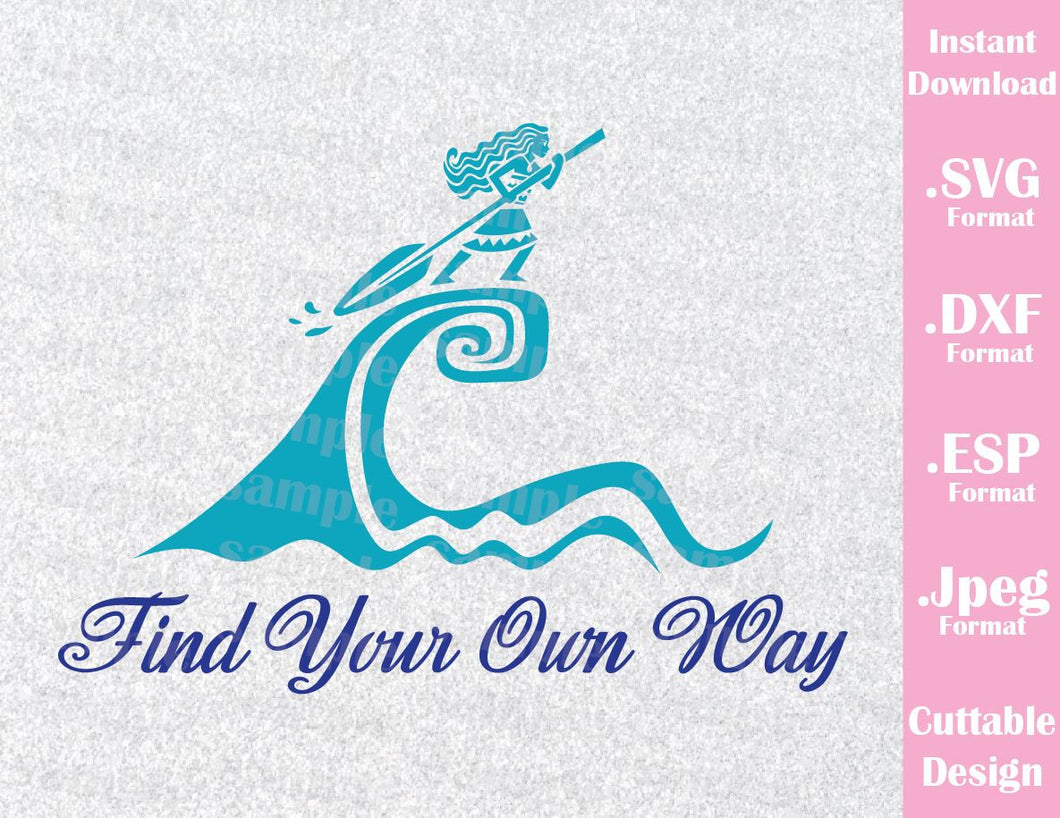 Download Princess Moana Quote Find your Own Way Cutting File in SVG ...