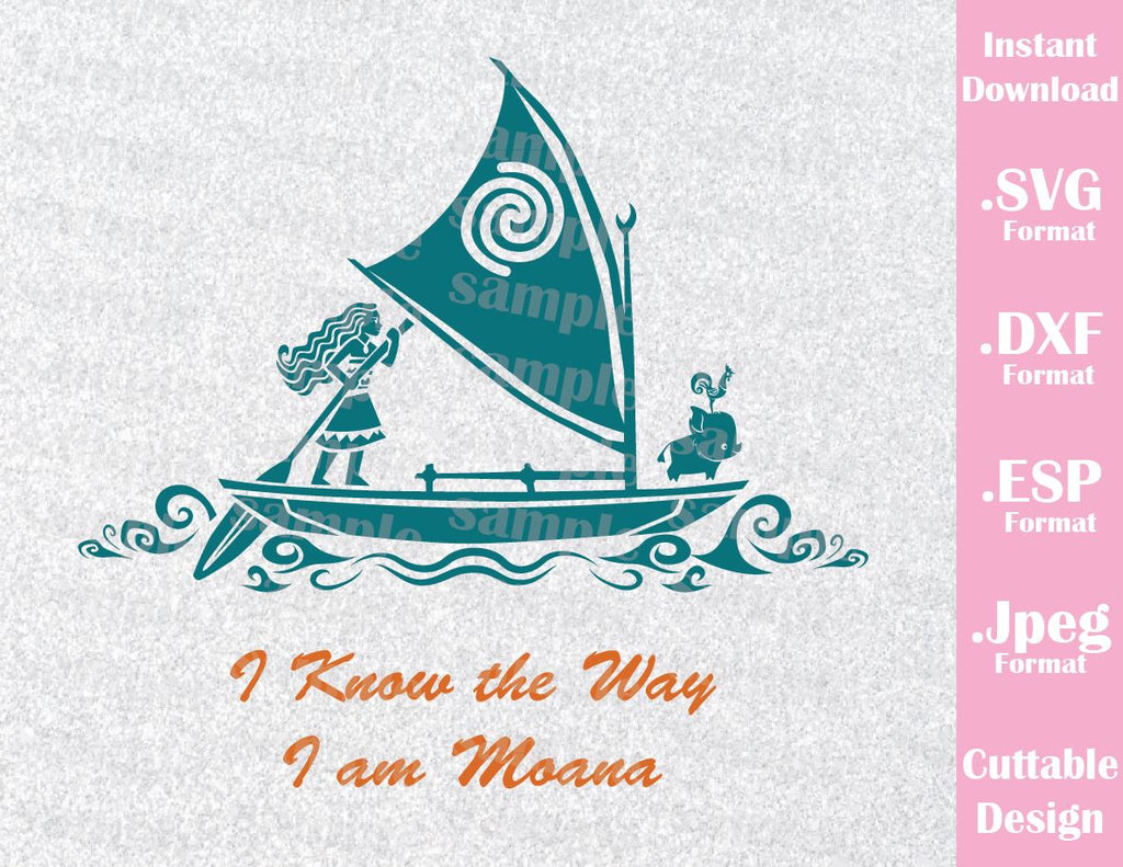 Download Princess Moana Pua HeiHei Quote Inspired Cutting File in ...