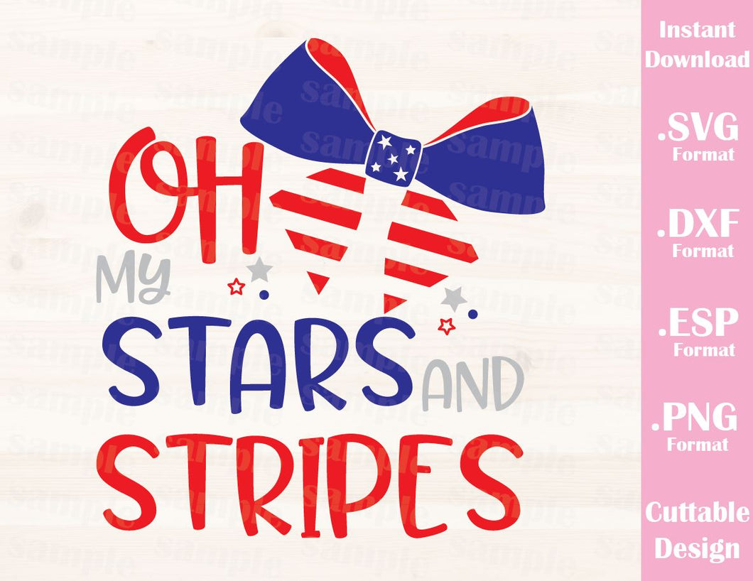 Download Fourth of July Quote, My Stars and Stripes, Cutting File in SVG, ESP, - Ideas with love