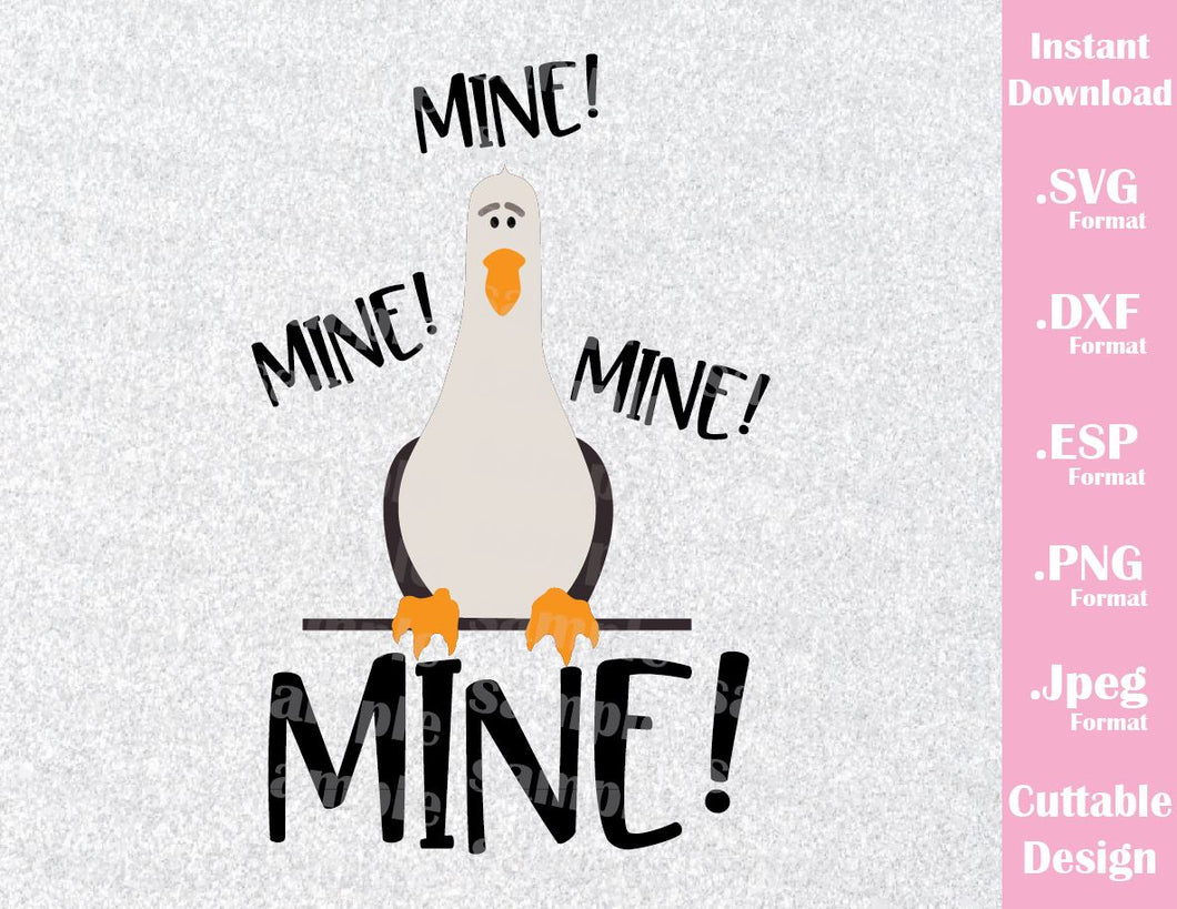 Download Finding Nemo Seagull Quote, Mine! Mine! Inspired Cutting ...
