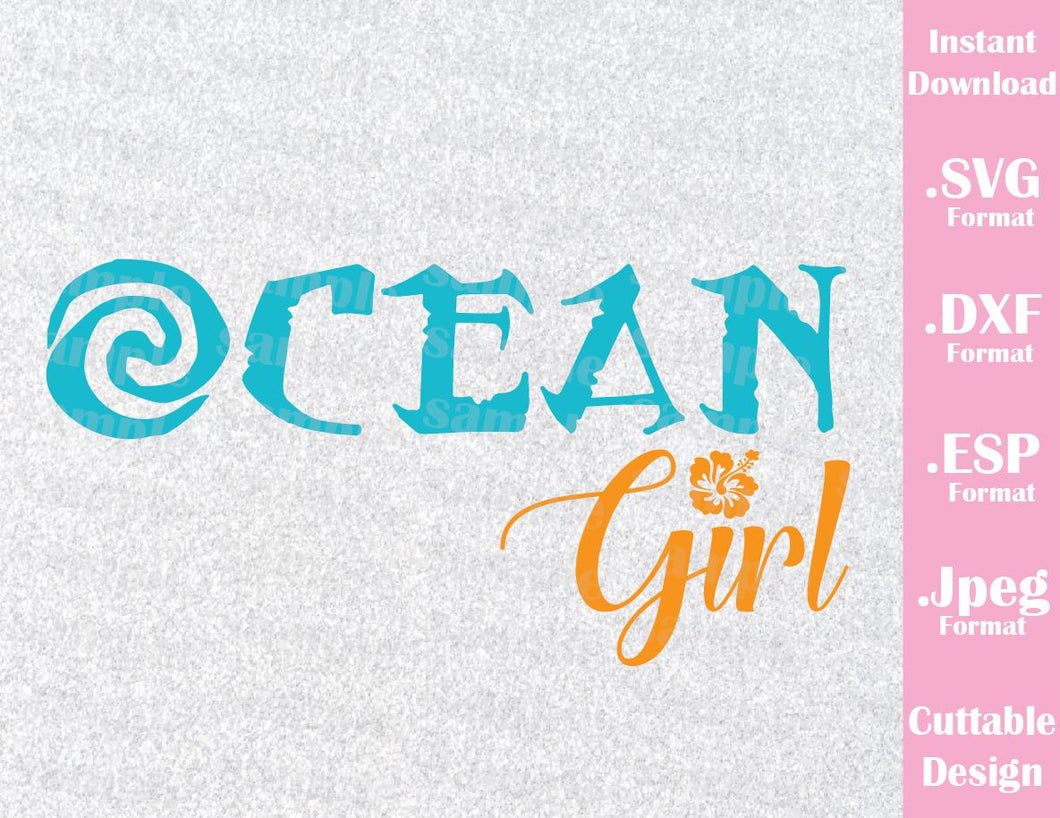 Download Princess Moana Ocean Girl Quote Inspired Cutting File in ...