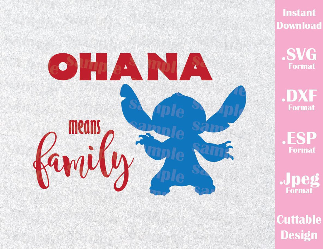 Download Stitch Ohana Means Family Inspired Cutting File in SVG ...