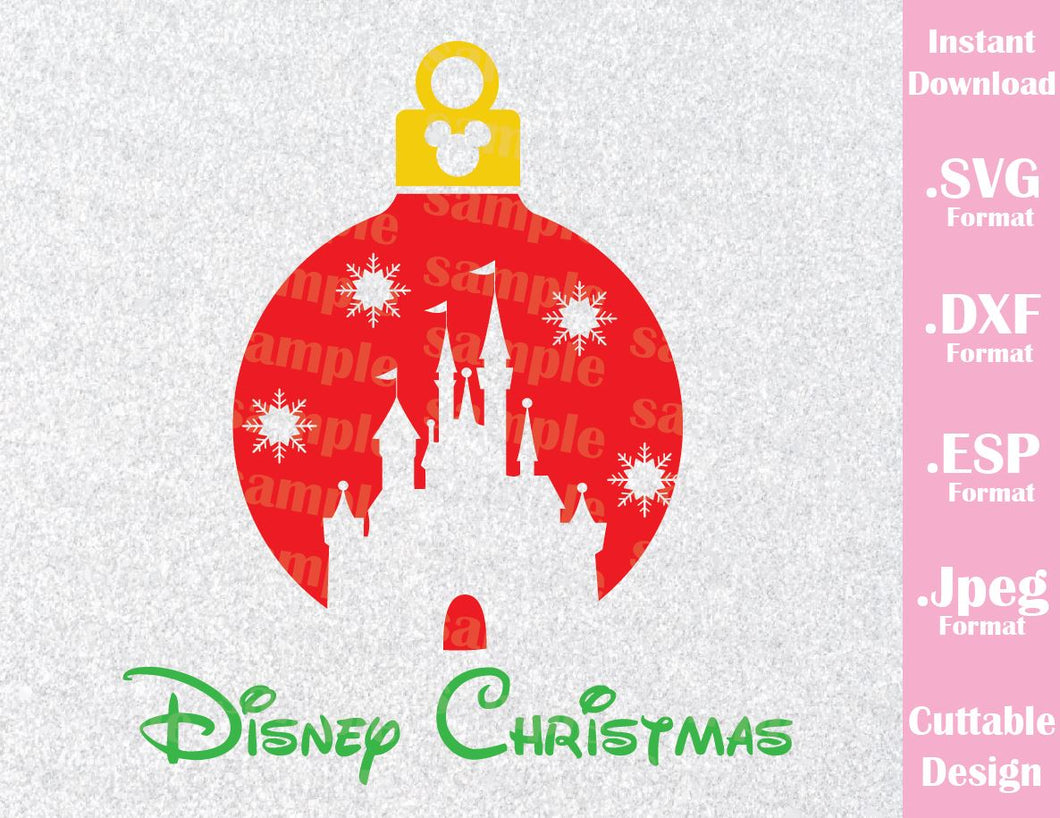 Download Castle Christmas Ornament Inspired Family Vacation Cutting File In Svg Ideas With Love