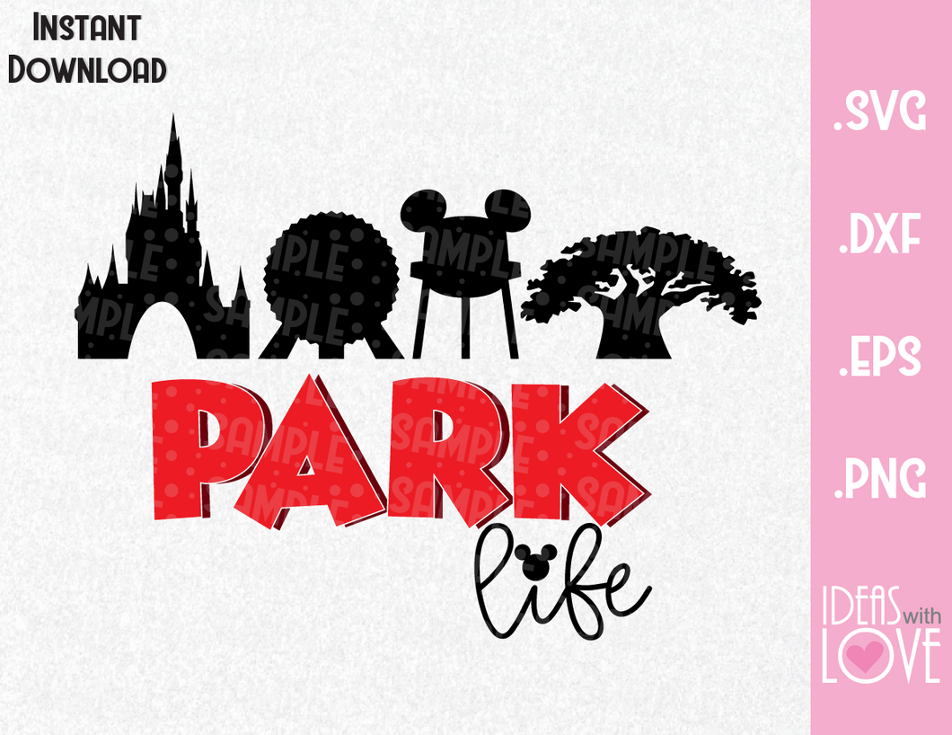 Mickey Ears Park Life Inspired Svg Eps Dxf And Png Format Ideas With Love