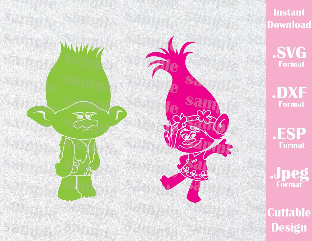 Trolls Hair Kids Characters Princess Poppy and Branch ...