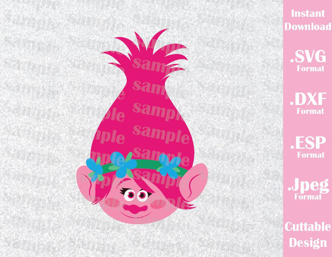 Trolls Hair Kids Characters Princess Poppy Face Girls Cutting File In Ideas With Love