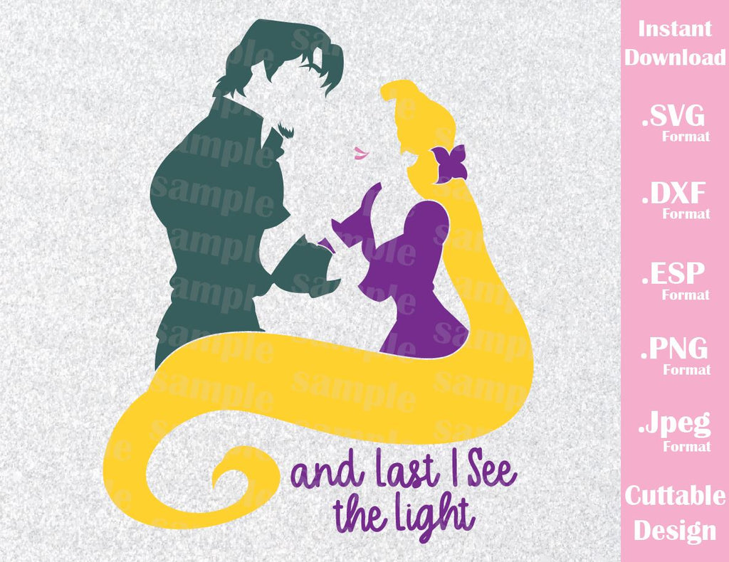 Download Rapunzel and Flynn Inspired Quote Cutting File in SVG, ESP ...