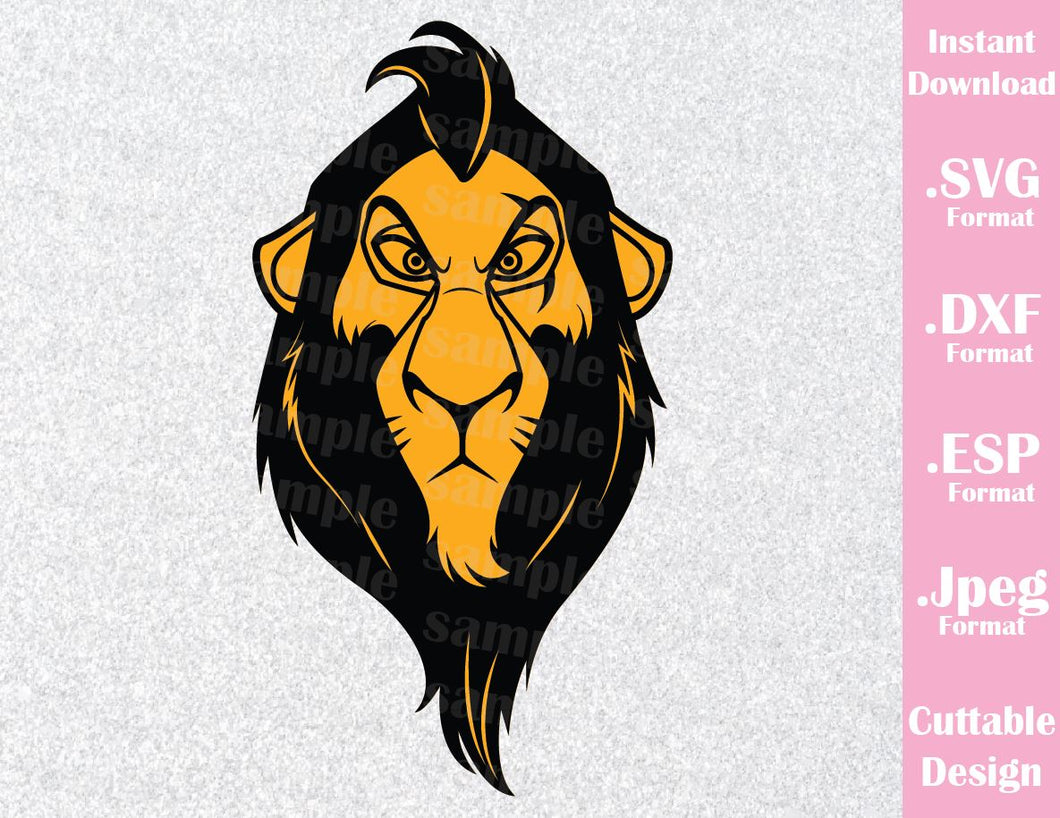 Download Scar Lion King Villains Inspired Cutting File In Svg Eps Dxf And Jpe Ideas With Love