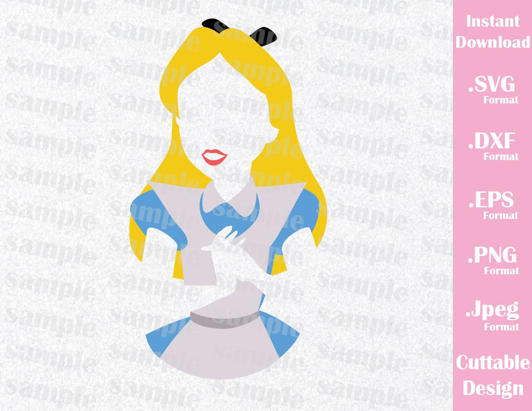 Download Alice in Wonderland Inspired Cutting File in SVG, ESP, DXF, PNG and JP - Ideas with love