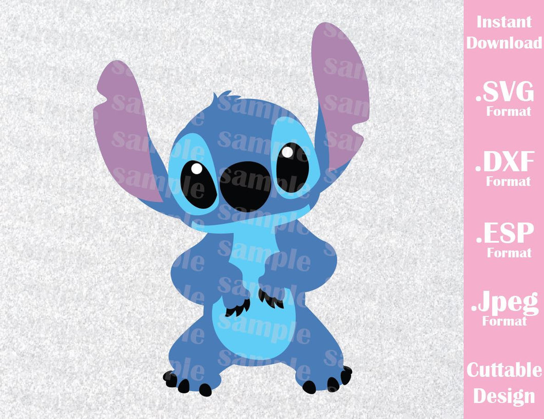 Stitch from Lilo and Stitch Inspired Cutting File in SVG ...