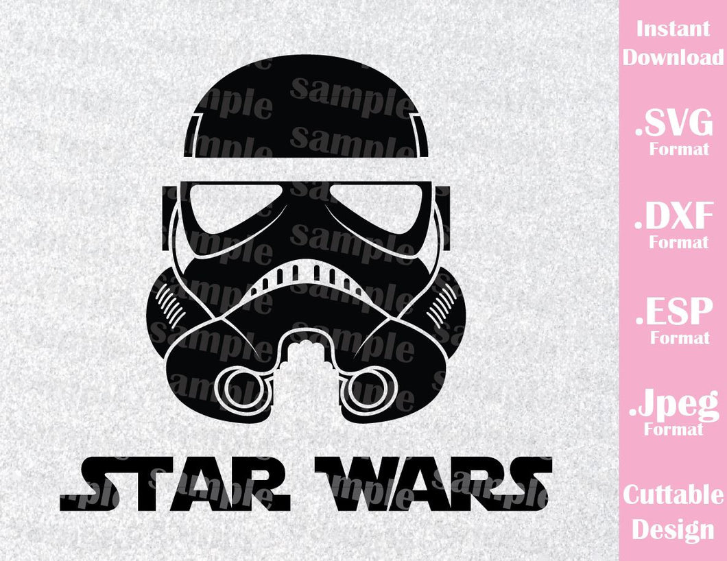 Download Stormtrooper Star Wars Inspired Cutting File in SVG, ESP, DXF and JPEG - Ideas with love