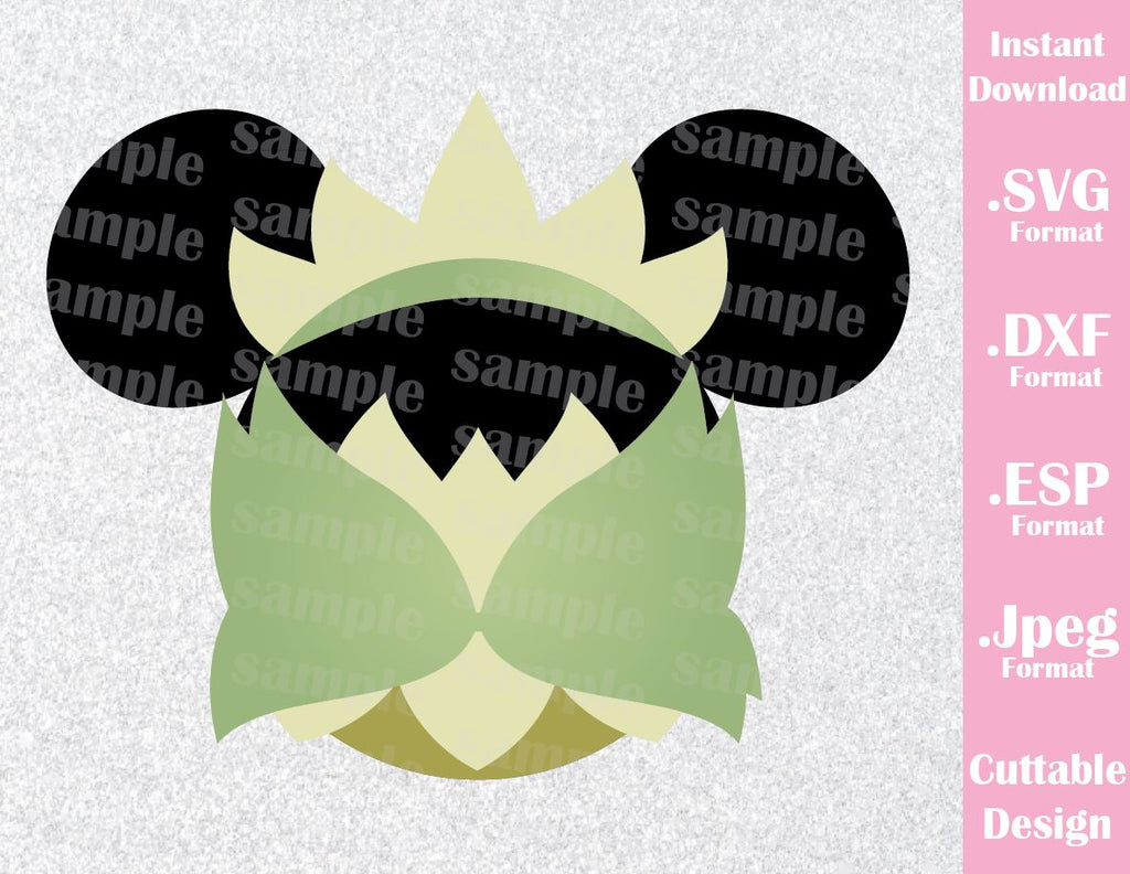 Princess Tiana Mickey Ears Inspired Cutting File in SVG ...