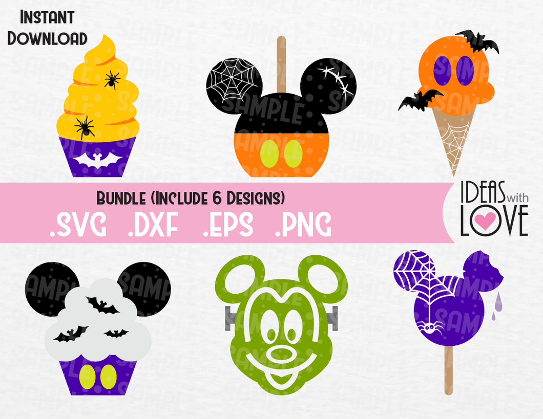 Download Halloween Mickey Ears Disney Treats Bundle Inspired Svg Eps Dxf Png Ideas With Love