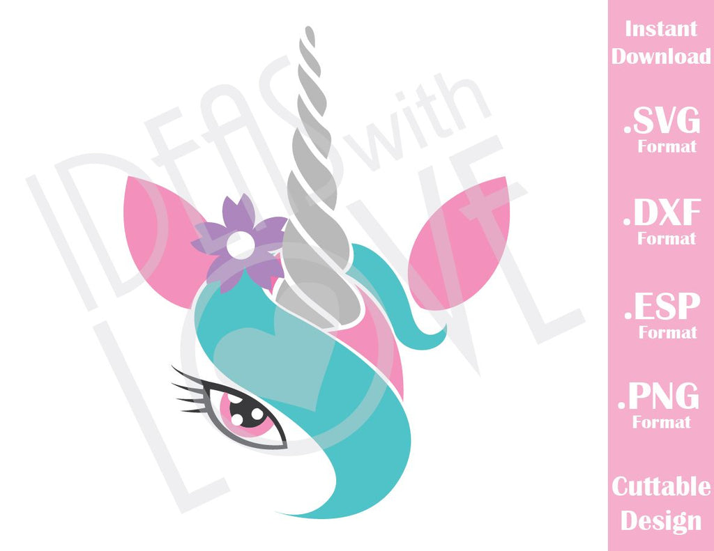 Download Unicorn Girl Cutting File in SVG, ESP, DXF and PNG Format ...
