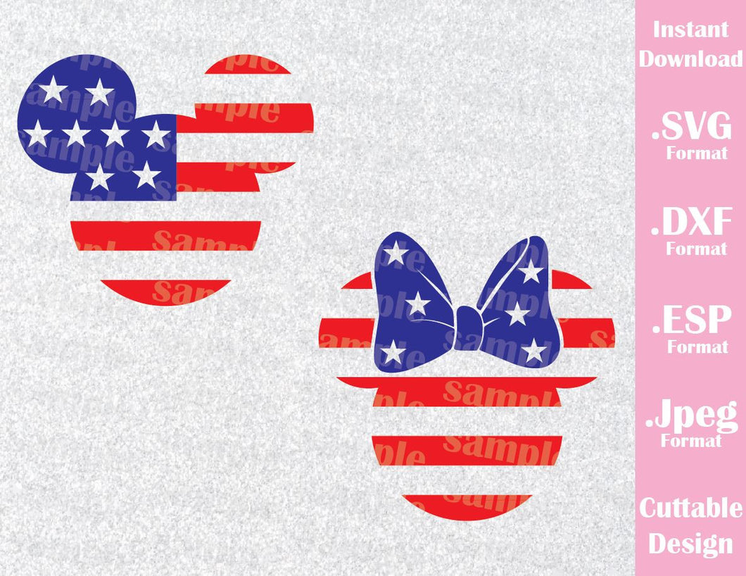 Download July Fourth Mickey And Minnie Ears Inspired Cutting File In Svg Esp Ideas With Love