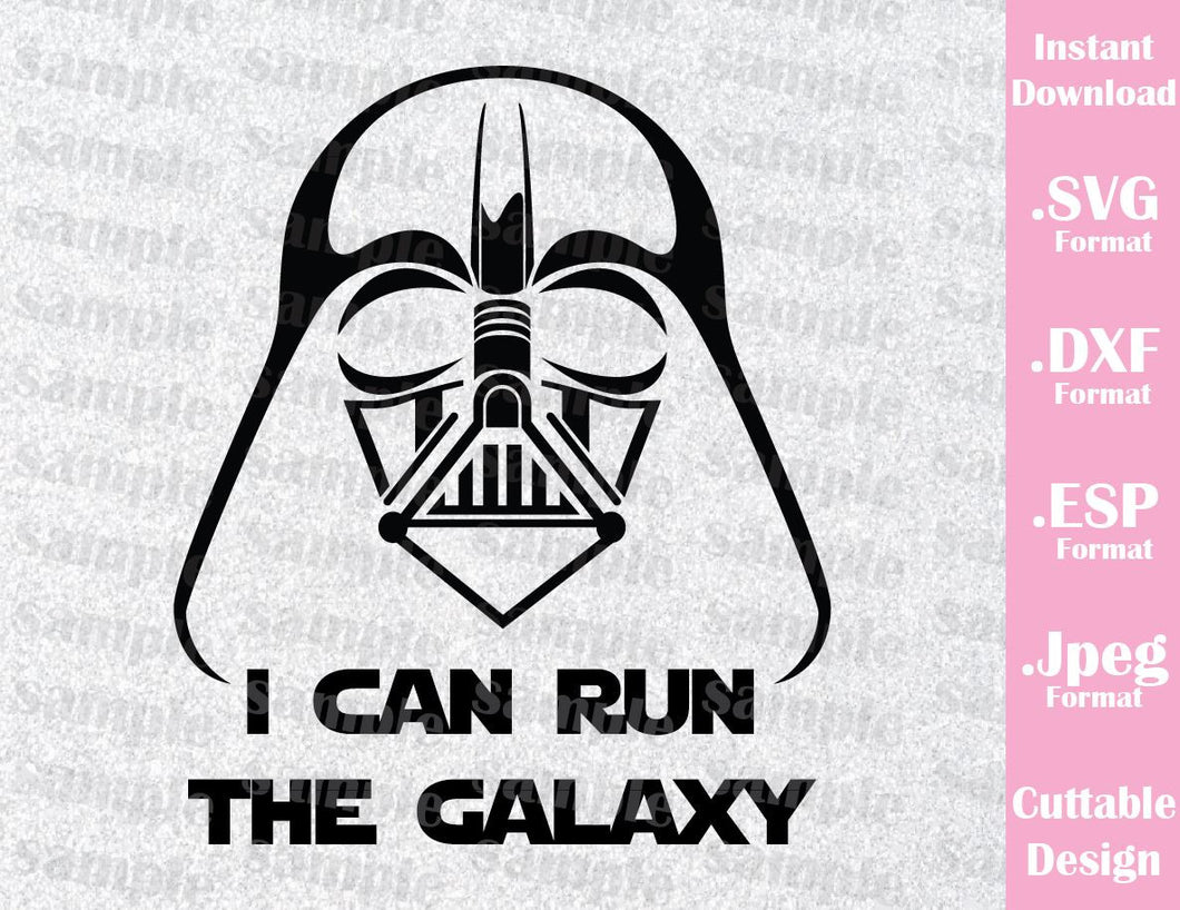 Download Run Disney Darth Vader Star Wars Inspired Cutting File in SVG, ESP, DX - Ideas with love