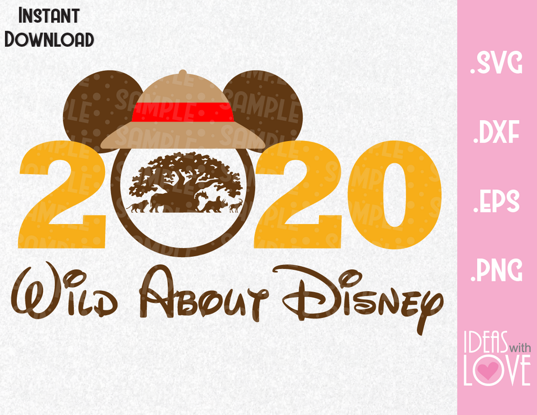 Download Animal Kingdom Mickey Ears Inspired SVG, EPS, DXF, PNG ...