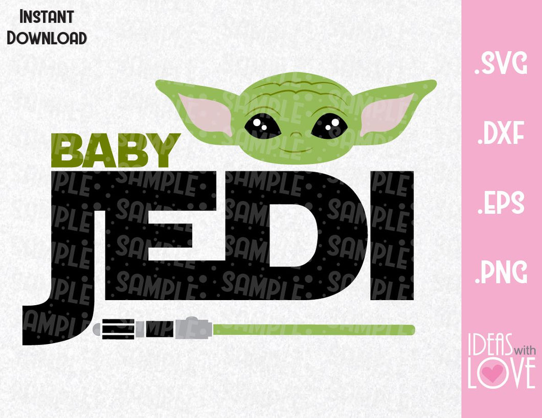 Download Yoda Jedi Baby Inspired SVG, EPS, DXF, PNG Format - Ideas ...