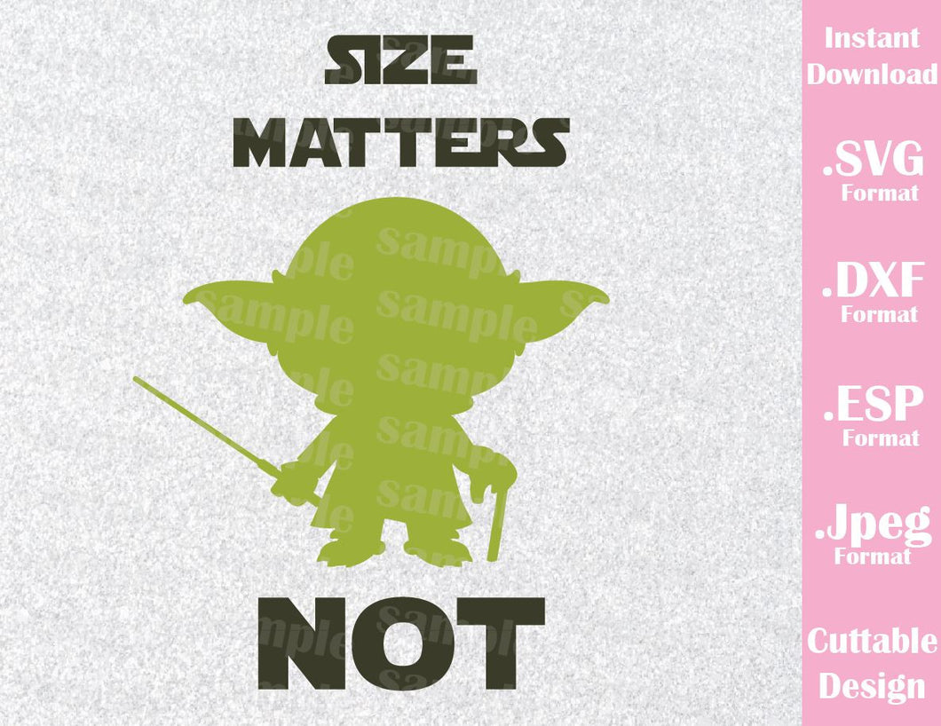 Download Yoda Size Quote Baby Inspired Cutting File in SVG, ESP ...