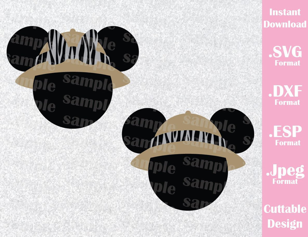 Download Animal Kingdom Mickey and Minnie Ears Hat Animal Print ...