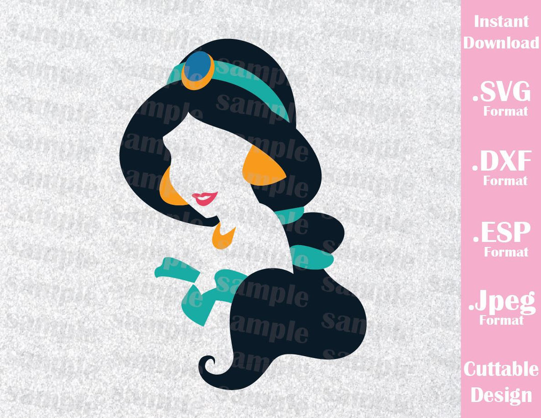 Download Jasmine Princess Aladdin Inspired Cutting File In Svg Eps Dxf And J Ideas With Love