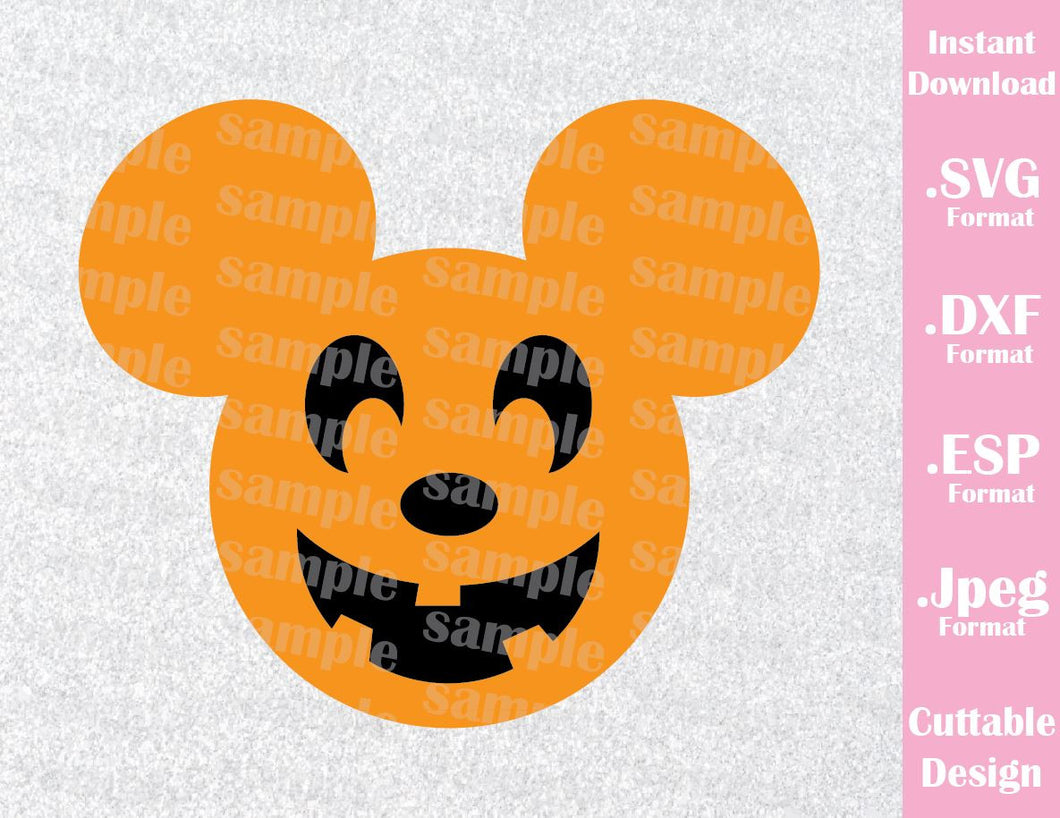 Pumpkin Mickey Mouse Ears Halloween Inspired Cutting File In Svg Eps Ideas With Love