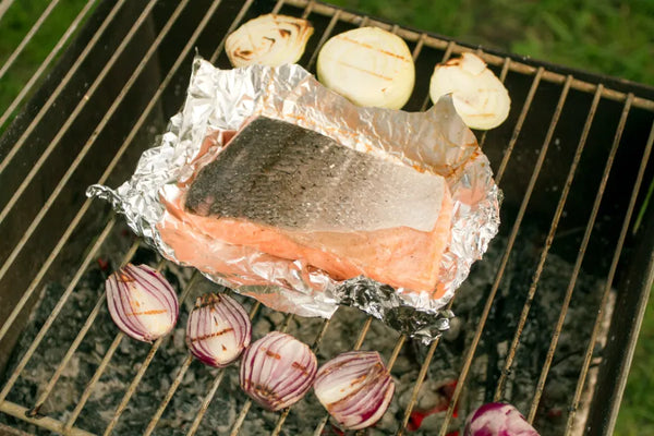 salmon in foil pack
