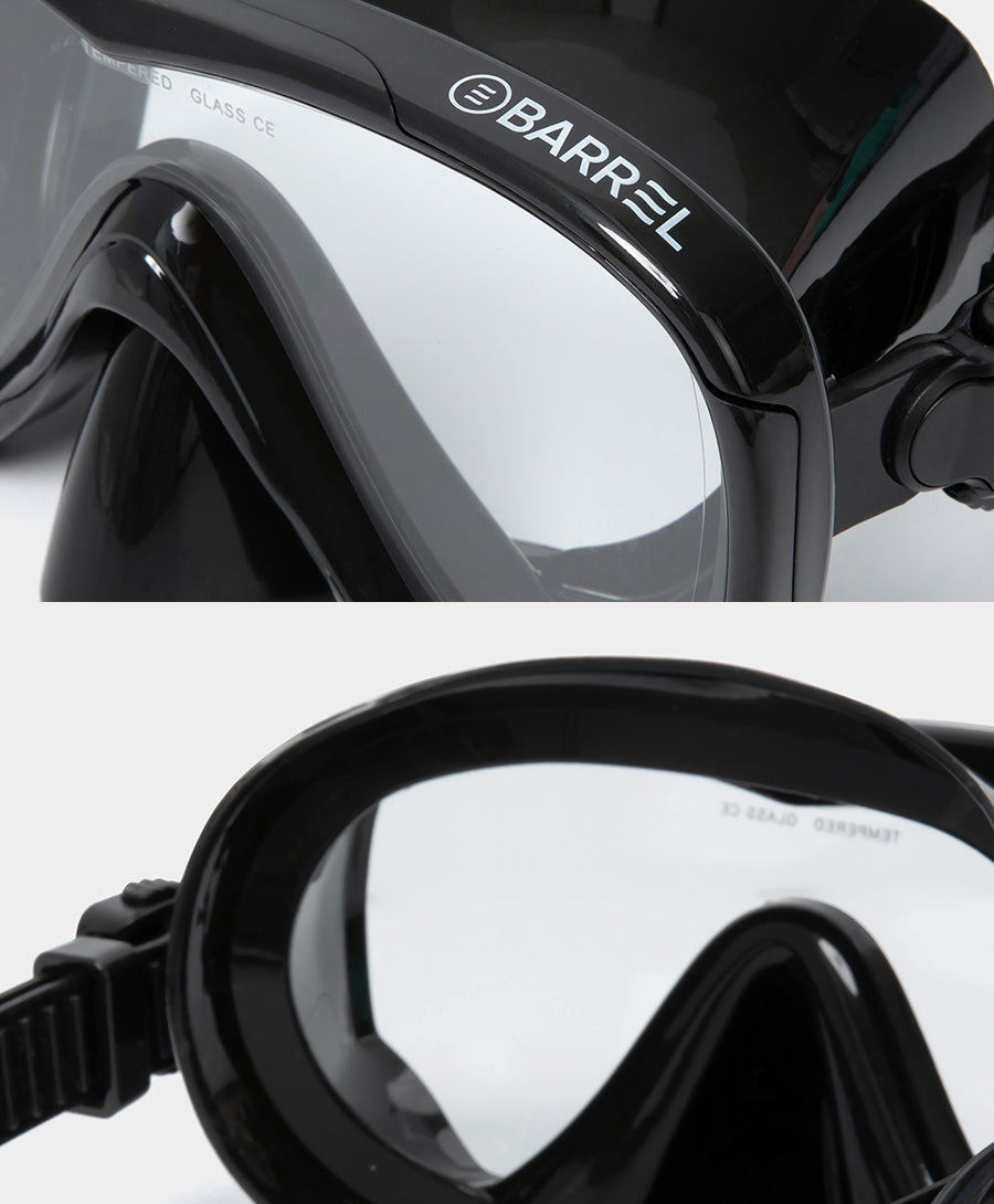 Barrel Basic Snorkel Mask-BLACK_image1