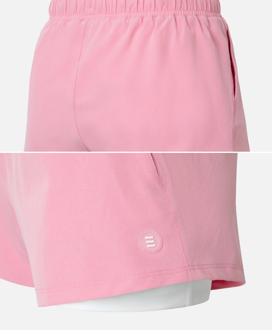 Barrel Women Essential 3" Leggings Shorts-PINK2