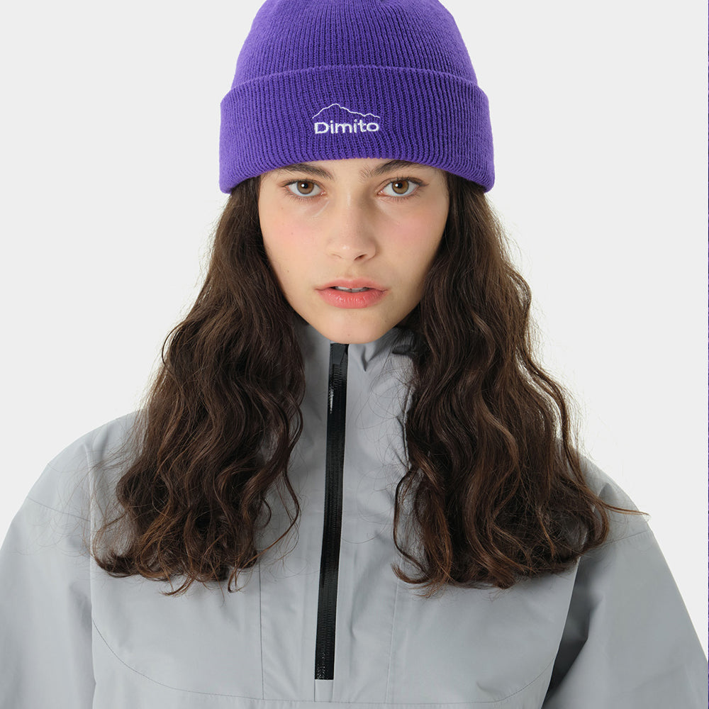 Dimito 23 MT Logo Knit Beanie-PURPLE_image1