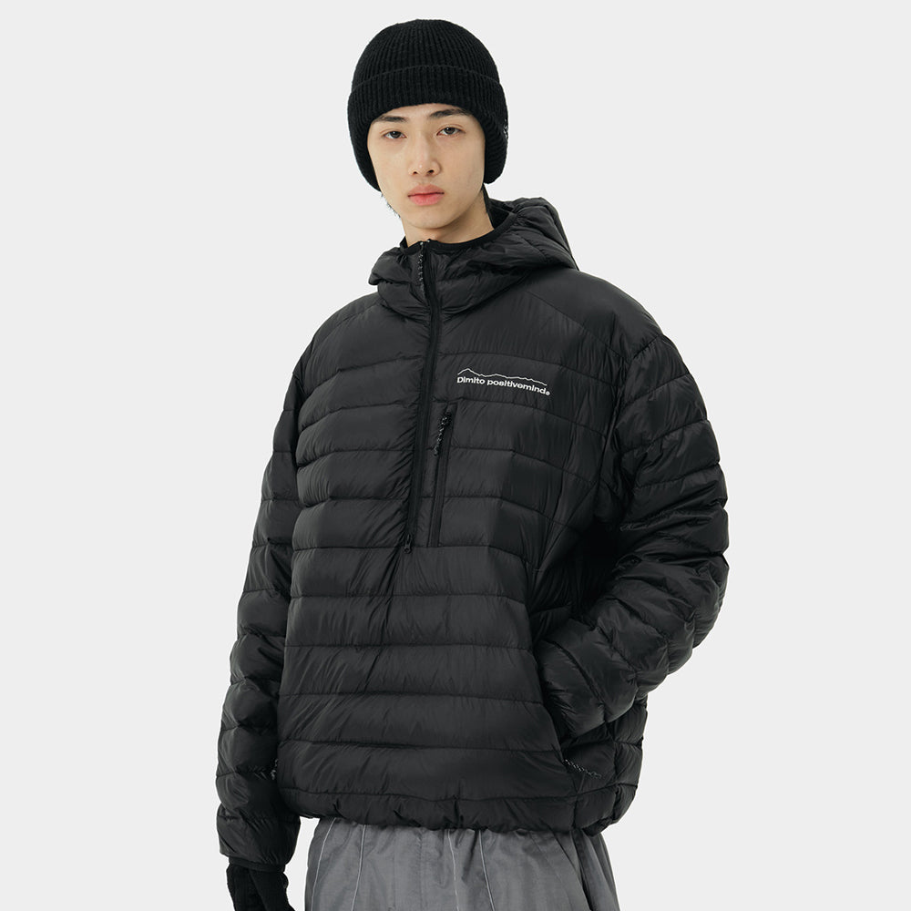 Dimito Pullover Light Down Jacket - BLACK [KOREAN BRAND] – optcool