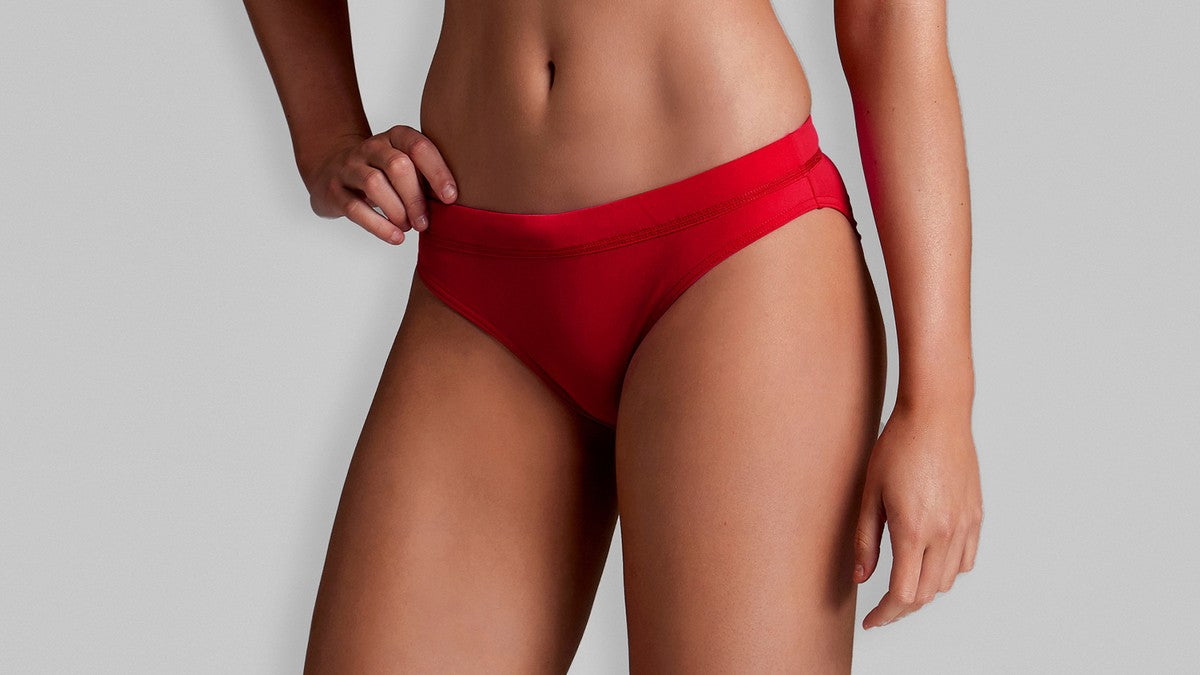 Funkita Women Sports Brief-Still Red_image2