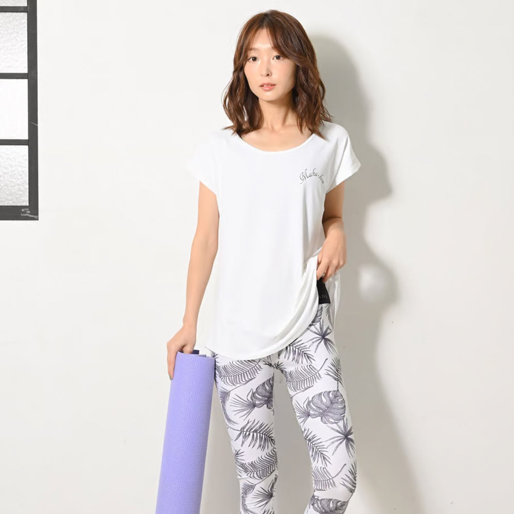 Maka-Hou Women Basic Rash Tee-WHITE_image1