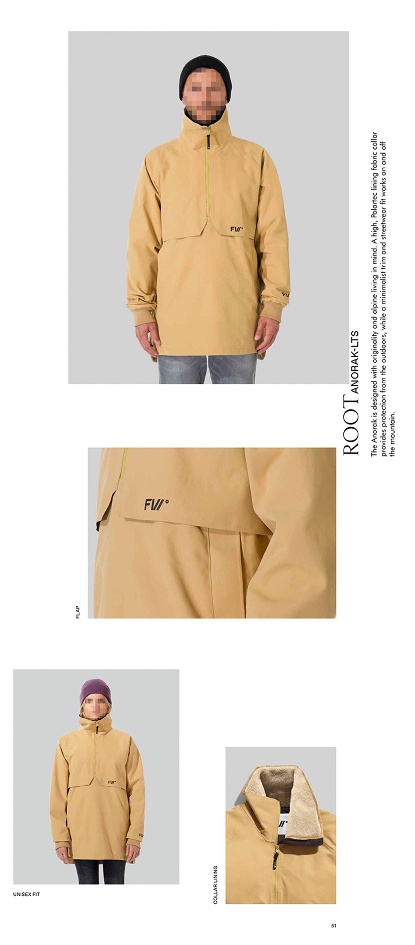 FW ROOT – - optcool ANORAK Sand Prairie [SWISS LTS BRAND