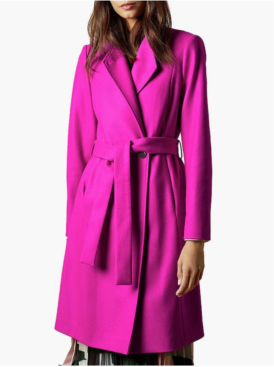 hot pink coat