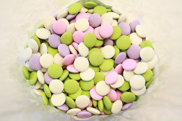 Pastel Mix Chocolate Candy Hearts • Chocolate Candy Buttons & Lentils •  Bulk Candy • Oh! Nuts®