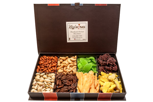 Designer Nut and Dried Fruit Keepsake Purim Gift Box - Kosherline