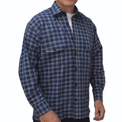 Blue check overshirt