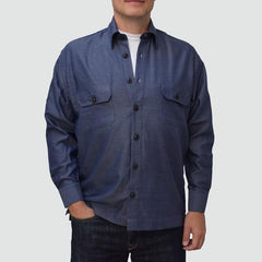 denim overshirt men