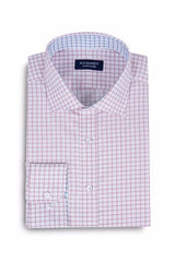 Pink twill mens formal shirt
