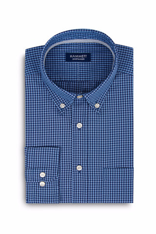 Checked cotton poplin armband shirt