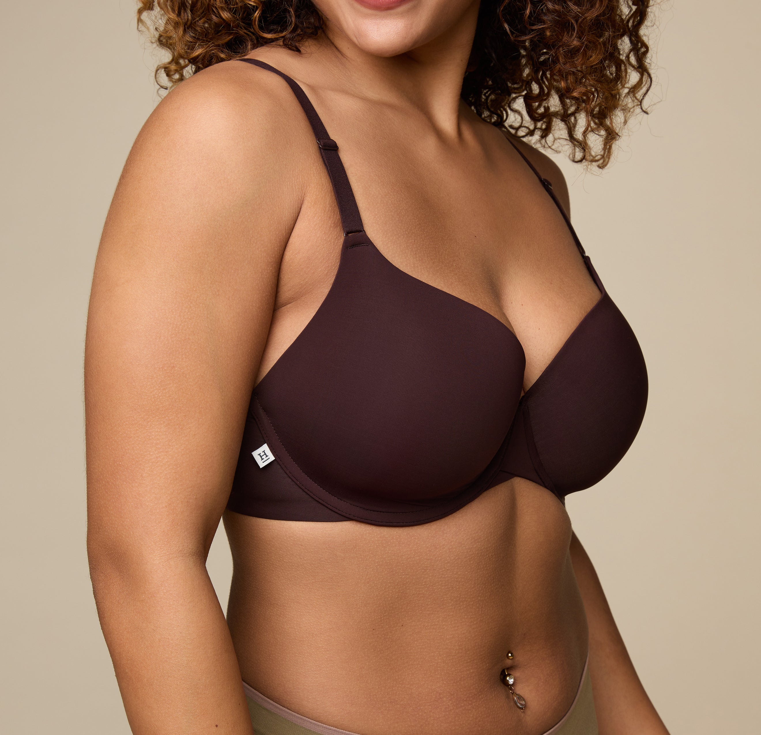 Base T-Shirt Bra - Earth, Harper Wilde