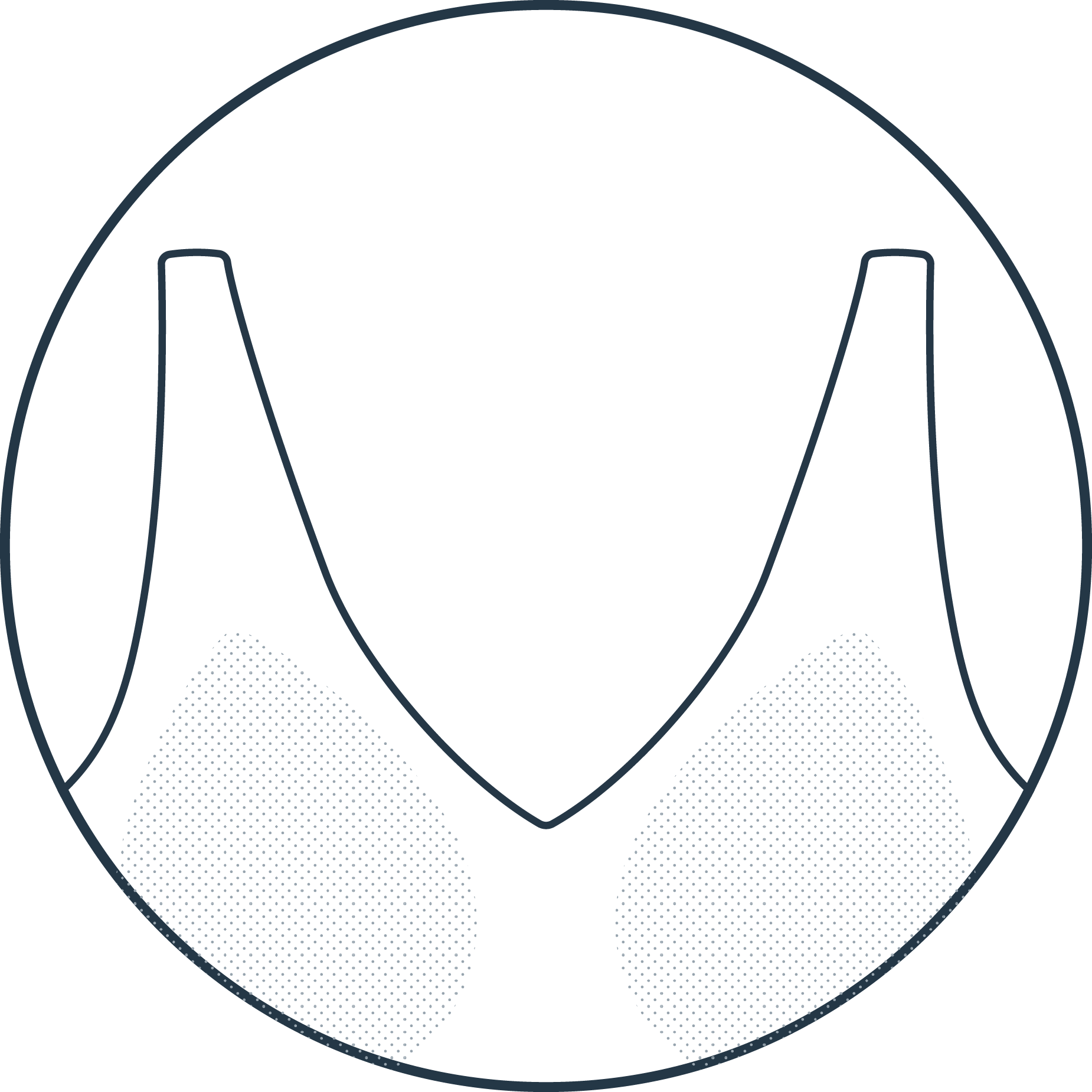 Front view illustration of the Bliss Sleek Lined Bralette, focusing on its wireless lift, seamless design, and longline body for extra smooth, supportive coverage.