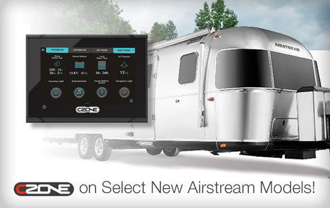 Airstream classic 30, 33 and interstate 19 travel trailers 2019 will come installed with CZone digital control Buy today at CZone online