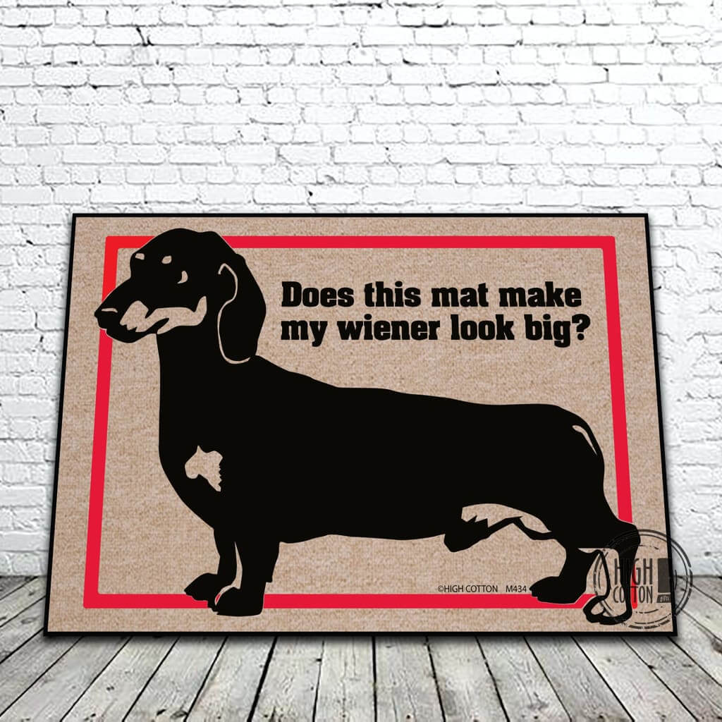 Wiener Dog Doormat / Funny Doormat / Welcome Mat / Custom Doormat