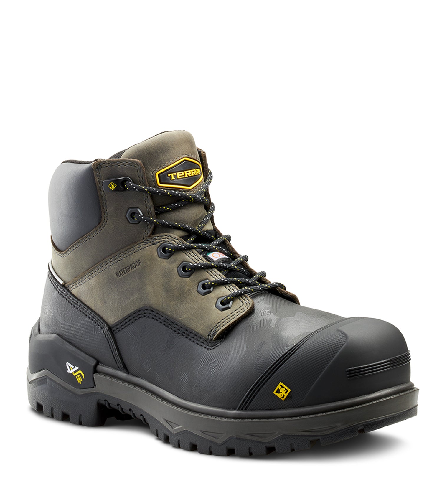 Bottes de travail 6" Gantry (Noir) avec membrane imperméable – Terra - Belmont Sécurité product image