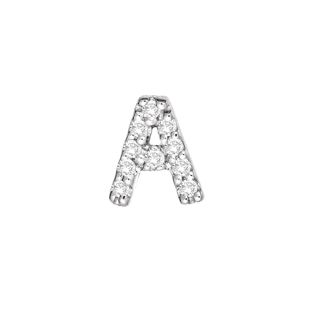 Diamond Initial Stud Earring (sold individually) – Maya J Jewelry