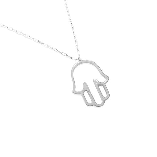 Hamsa Necklace - CZPB5025Y CZPB5025W