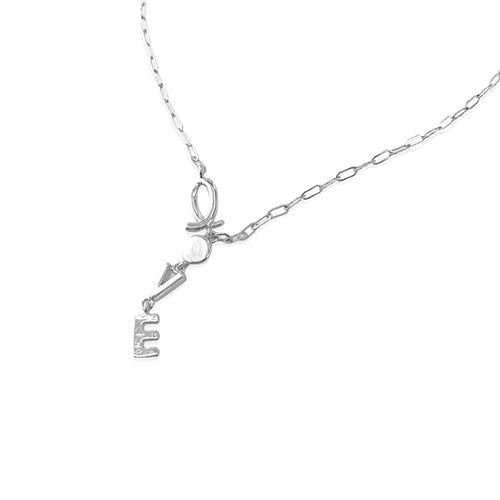 Dangling Love Necklace - CZPB5037Y CZPB5037W