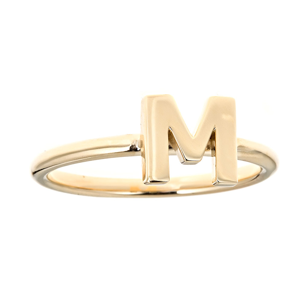 Alphabet Ring A - M (Silver) - AELV.CO